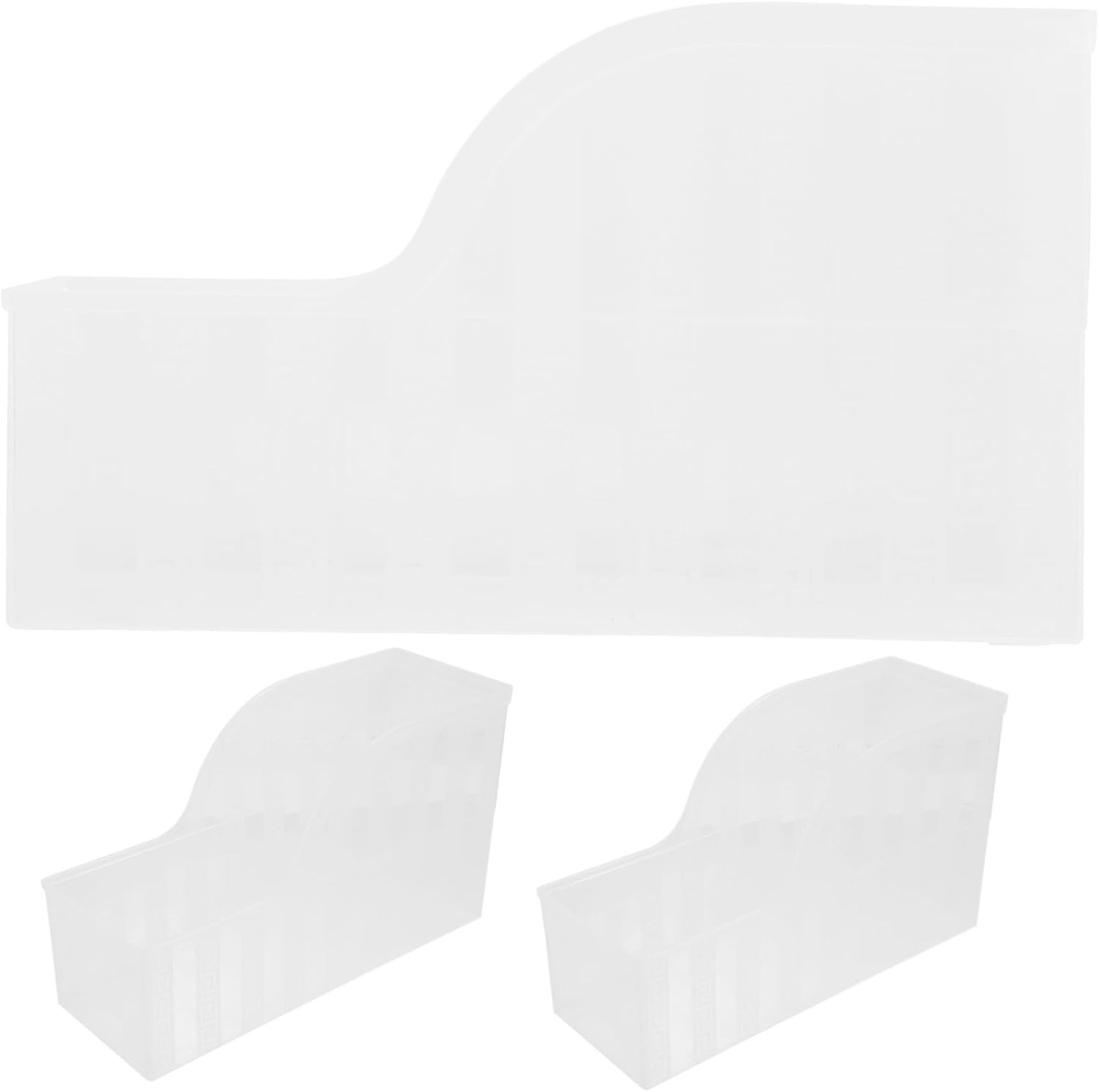 3pcs Plastic Files Books Holders File Folder Organizer Desktop File Organizer Office Bookshelf Desktop File Rack Desktop Document Rack Desktop Organizer Paper Organizer Shelves Pp