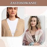 Trukafie Klipsy do Sukienki Typu Cinch, 6 Sztuk, Klipsy do Kardiganu, Vintage, Do Ubrań, Talii, Dla Kobiet i Dziewcząt, Swetra, Sukienek, Koszulek, Szali