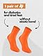 Rainbow Socks - Damen Herren Baumwolle Diabetiker Socken Ohne Gummibund - 1 Paar - Orange - Größen 36-38