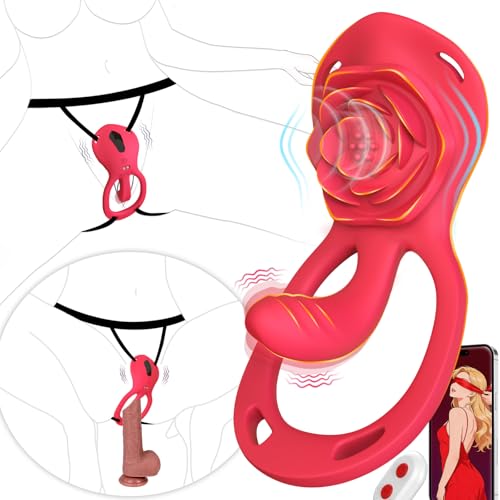 Image of Finger Vibrator with Rose Adult Tool for Women, Mini Wearable Vibrator