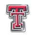 Texas Tech University Red Raiders "Color TT" Chrome Plated Premium Metal NCAA College Car Truck Motorcycle Emblem