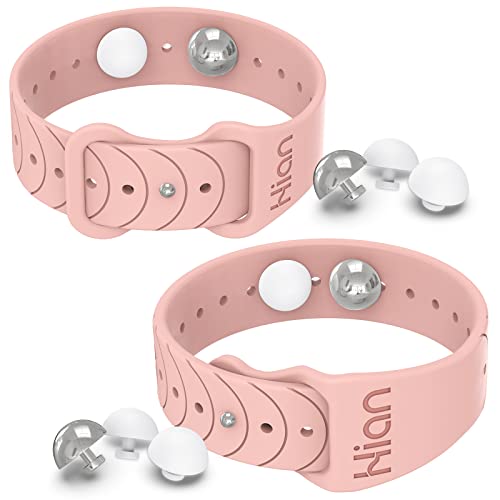 1 par de pulseras de alivio del mareo por movimiento, pulseras de acupresión de viaje, pulseras para aliviar las náuseas, náuseas matutinas, mareos, enfermedades del coche (rosa)