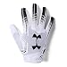 Under Armour boys F6 Youth Football Gloves White (101)/Black Youth Medium
