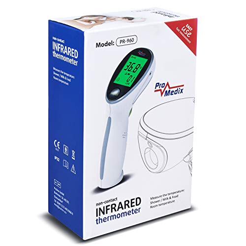 Thermomètre sans contact PR-960 blanc polyvalent pour mesure frontale - 5
