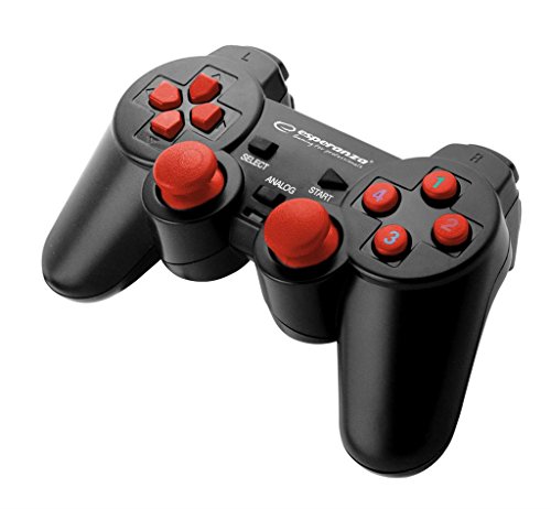 Preisvergleich Produktbild Esperanza Warrior Rot - Computer Gamepad - PC Controller - Playstation Design