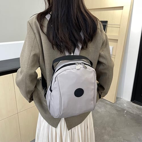 Waterproof Women's Backpack, Elegant Messenger Bags, Multi Compartment Crossbody Bag (Grey)2