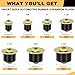 Siptenk 14pcs Freeze Rubber Expansion Plug, 7 Sizes Automotive Rubber Expandable Freeze Plugs Kit 3/4
