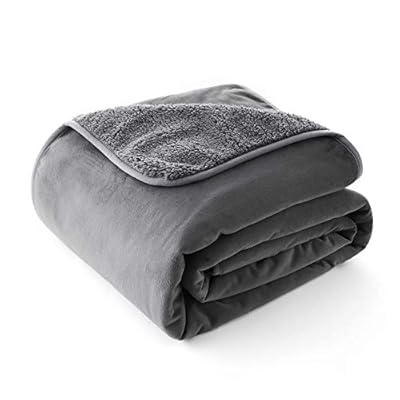 Allisandro Premium Waterproof Dog Blanket(200x150cm, Grey) Pet Pee Proof Cover Throws for Couch Sofa Bed Car Seat, Soft Sherpa Cushion Mat for Small Medium Large Puppy Dogs Cats