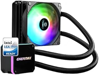 Enermax Liqmax III 120 A-RGB AIO CPU Liquid Cooler - 120mm Radiator, 120mm ARGB PWM Fan, for Intel/AMD, 5 Year Warranty (w/ LGA1700 Bracket)
