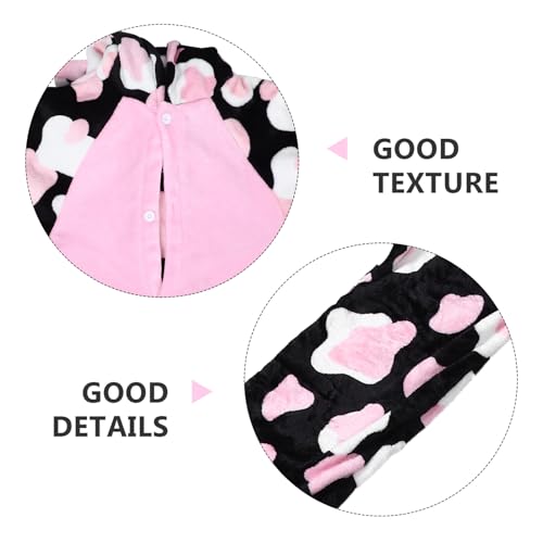 Pijama enterizo unisex de vaca para invierno talla L 5