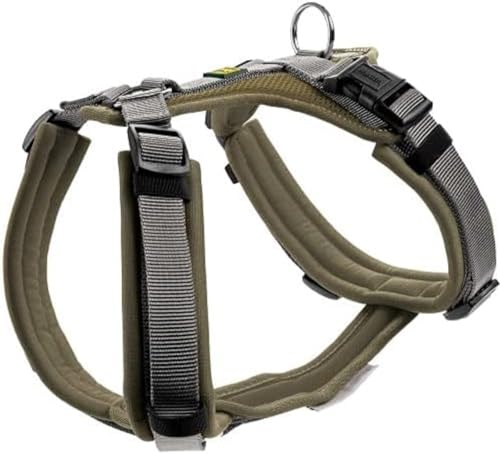 HUNTER Maldon Harness, XS-S, Olive/Grey, Heavy Duty, Highly Reflective