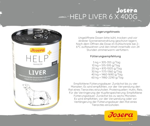 Josera Help Dog | Liver 6x400g | Nassfutter