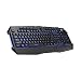 Gaming Keyboard, OMBAR LED Backlit Gaming Keyboard with 19 Anti-ghosting Keys 10 Independent Hot Multimedia Keys Adjustable Backlit Button Ergonomic Wrist Rest Perfect Partner for Office and Gaming.