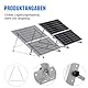 Verstärkte Stabilität Solarpanel Halterung Strukturell Verbessert Solarmodul Halterung Balkonkraftwerk 118cm für Solarpanel 100W-600W, Winkel Einstellbar 0-90° für Dachhalterungen Solarmodule 2 Paar