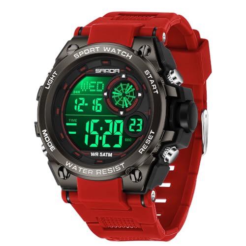 FANMIS Mens Fashion Military Multifunction Digital Watches 50M Water Resistant Electronic LED Backlight Sports Watch Unisex Outdoor Sport Watch2
