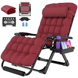 Suteck Oversized Zero Gravity Chair,500LBS 33In XXL Outdoor Recliner Chairs