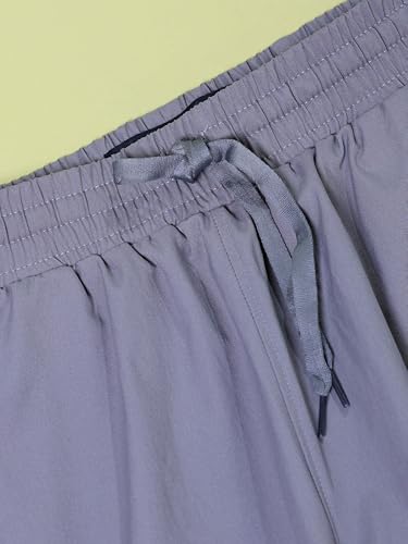 Image of TECHNOSPORT Men's Solid Slim Fit Sports Shorts TS Flexi Quick Dry Polyester Drawstring with Pockets UPF50+ for Gym Running Workout Anti Odour