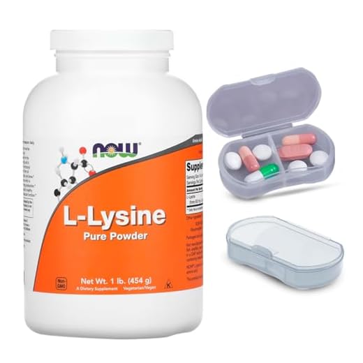 L-lisina em Pó Puro 454 g Now Foods + Porta Cápsulas