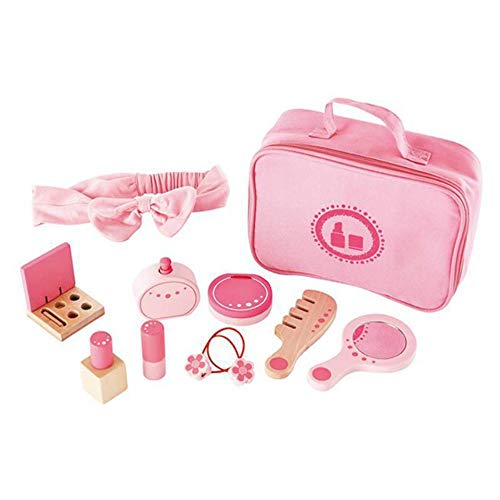 Award Winning Hape Beauty Belongings Kid's Wooden Cosmetics Pretend Play Kit Multi, L: 7.5, W: 3.1, H: 6.3 inch