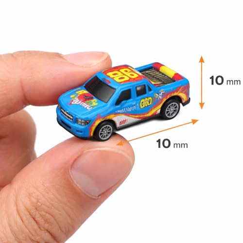 Image of DZLING Die-Cast Metal Toy Pickup Trucks, Pull Back Action Racing Cars, Vehicle Set for Kids Ages 3+ (12Pcs Die Cast Truck Set)