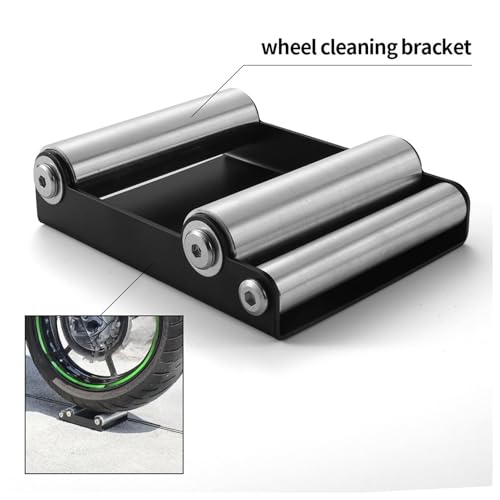 Suporte Multifuncional de Limpeza de Rodas de Motocicleta - Ferro Resistente e Estrutura de Alumínio