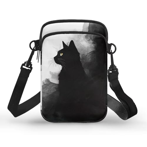 Mens Small Crossbody Bag Zipper Sling Bag Satchel Bag Purse