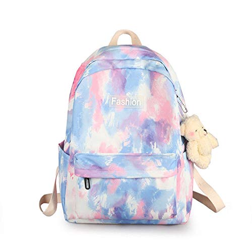 Acebranco Grand sac à dos d'école pour adolescents 14 pouces ordinateur portable Casual sac à dos pour adolescents filles et garçons Rose Camouflage Rose Cover