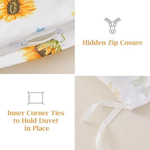 Parure de lit microfibre douce Viviland aux finitions durables et soignées