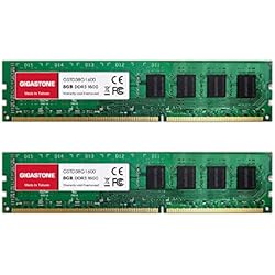 Gigastone Memoria RAM Escritorio 16GB (2x8GB) DDR3-1600MHz PC3-12800 CL11 1.5V UDIMM 240 Pin sin búfer sin ECC para PC Computadora Escritorio Módulo (ÚNICAMENTE Escritori)
