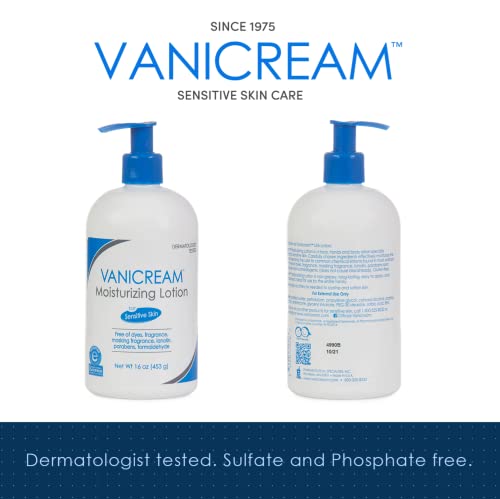Vanicream Moisturizing Lotion With Pump Dispenser - 16 Fl Oz (1 Lb) – Formulated Without Common Irritants For Those With Sensitive Skin (Pack Of 12) #TOP2