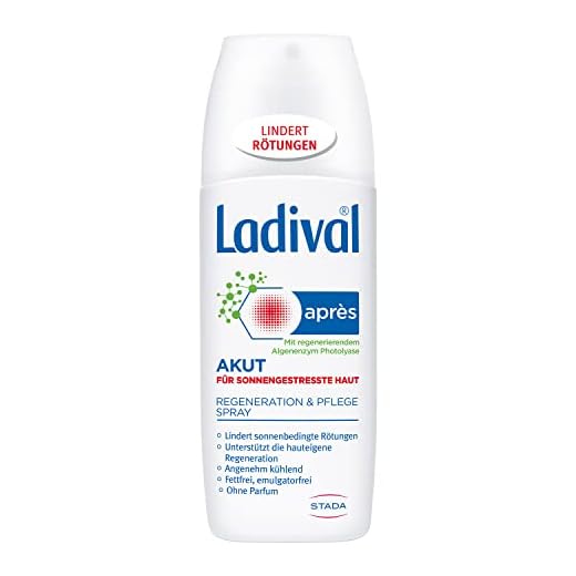 Ladival Spray calmante agudo – After Sun Spray para la regeneración de la piel después de la estancia en el sol – 150 ml