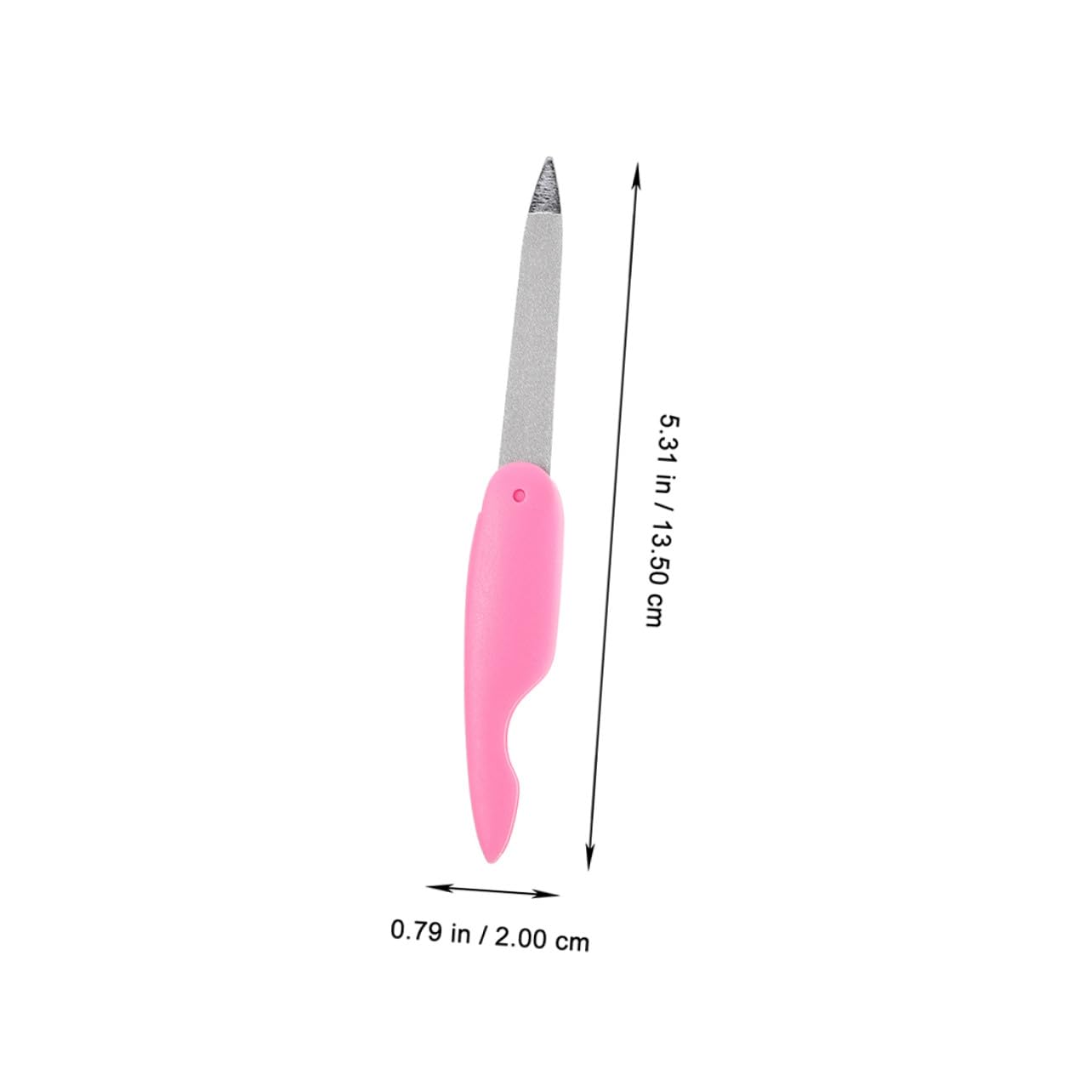 Set di 8 Mini Lime per Unghie Pieghevoli in Metallo Rosa | Abs, Superficie a Doppia Grana, per Levigare e Rifinire, Formato Compatto, Uso Casa e Salone