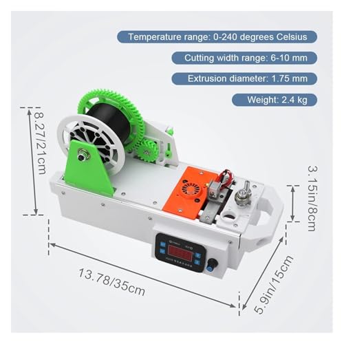 Extrusora reciclados DIY hilado de alta velocidad para producir filamento 3D con botellas PET 4