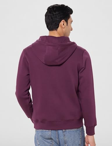 Image of U.S. Polo Assn. Men's Solid Regular fit Sweatshirt, Cotton Blend, Hooded Neck