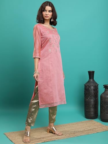 Image of Vishudh Women's Kurta | Comfortable Ethnic Wear for Daily Use | Lightweight & Breathable Indian Top