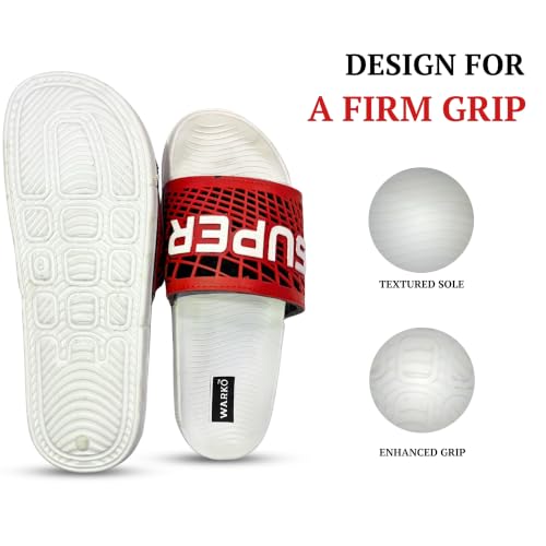 Image of WARKO Slippers For Men | Stylish Chappal For Boys | Soft Cushioned EVA Slides Slipper | Casual FlipFlop Daily Wear Footwear | Indoor Outdoor Use
