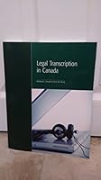 Legal Transcription in Canada 1552393674 Book Cover