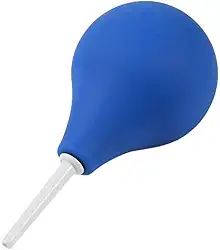 1 pç de limpador de erma de silicone azul para limpeza intestinal, lavagem vaginal, limpeza anal médica, limpador de duchas para mulheres, homens e kits de enema, Azul, 220ML