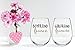 Boyfriend and Girlfriend 15 oz Stemless Wine Glasses (Set of 2) - Unique Engaged Wine Glasses for Fiance – Unique Engagement Gifts For Him and Her