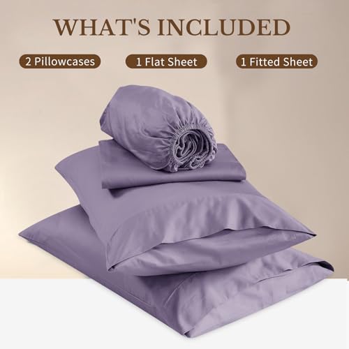 Image of Bedlifes 1000TC Egyptian Cotton Queen Sheets, 4Pcs, 16 inch Deep Pocket
