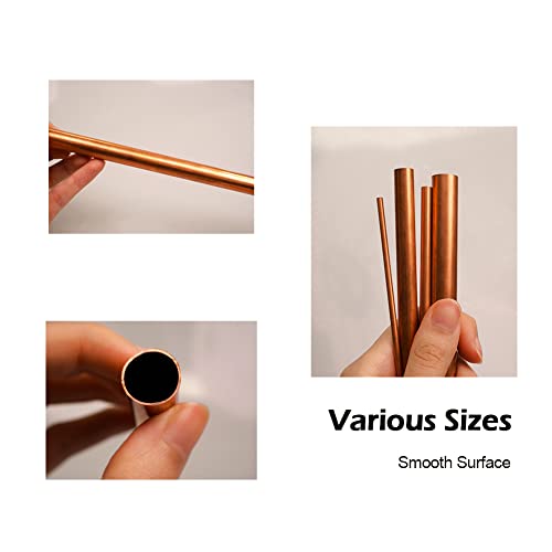 Ququyi Copper Tube 5/32" Od × 1/8" Id Seamless Round Copper Metal Tubing (300Mm), 4Pcs #TOP2