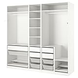 Mounting type: Bodenmontage Generisch PAX Schrankkombination, 250x58x236 cm, weiß