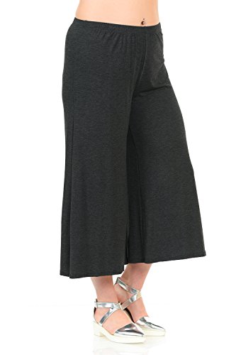 Pastel by Vivienne Women's Lounge Wide Leg Crop Culottes Plus Size2