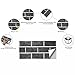 12-Sheet Black Peel and Stick Wallpaper, Subway Tile 6''x12'' Self Adhesive Wall Tiles Waterproof PVC Stick on Backsplash Vinyl Decorative Tiles Stickers for Kitchen Bathroom
