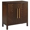 Crosley furniture darcy darcy accent storage cabinet bar buffet for kitchen living room or entryway dark brown  urban country home decor
