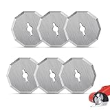 6 Pack Replacement Rotary Blades, 40mm Cutting Blade for Worx ZipSnip Cordless Electric Scissor, Cut Like Magic Cardboard Cutter Blade Refill Compatible With RC2600K RC2601 RC2602 WA2300 WX080L WX081L
