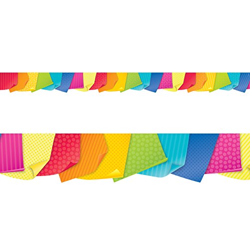 Creative Teaching Press Bold & Bright Sticky Notes Bulletin Board Border/Trimmer (Accent Bulletin Boards, Walls, Classrooms, Learning Spaces and More)
