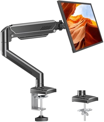 MOUNT PRO Quad Monitor Stand - Holds 4 Screens 13" To 32", Fully Adjustable Stacking Arm, Desk Space Saver