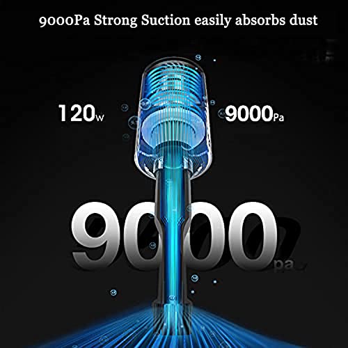 Siruiton Handheld Vacuum 9000Pa, Powerful Hand-Held Cordless Vacuum Cleaner, Portable Vacuum With 120W Rechargeable Power Wet Dry Hand Held Car Vacuum Hepa Filter For Car, Home, Office, Pet #TOP5