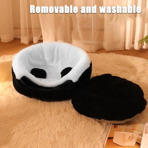 Cama para gatos con funda desenfundable lavable y caseta de interior para mascotas pequeñas 8